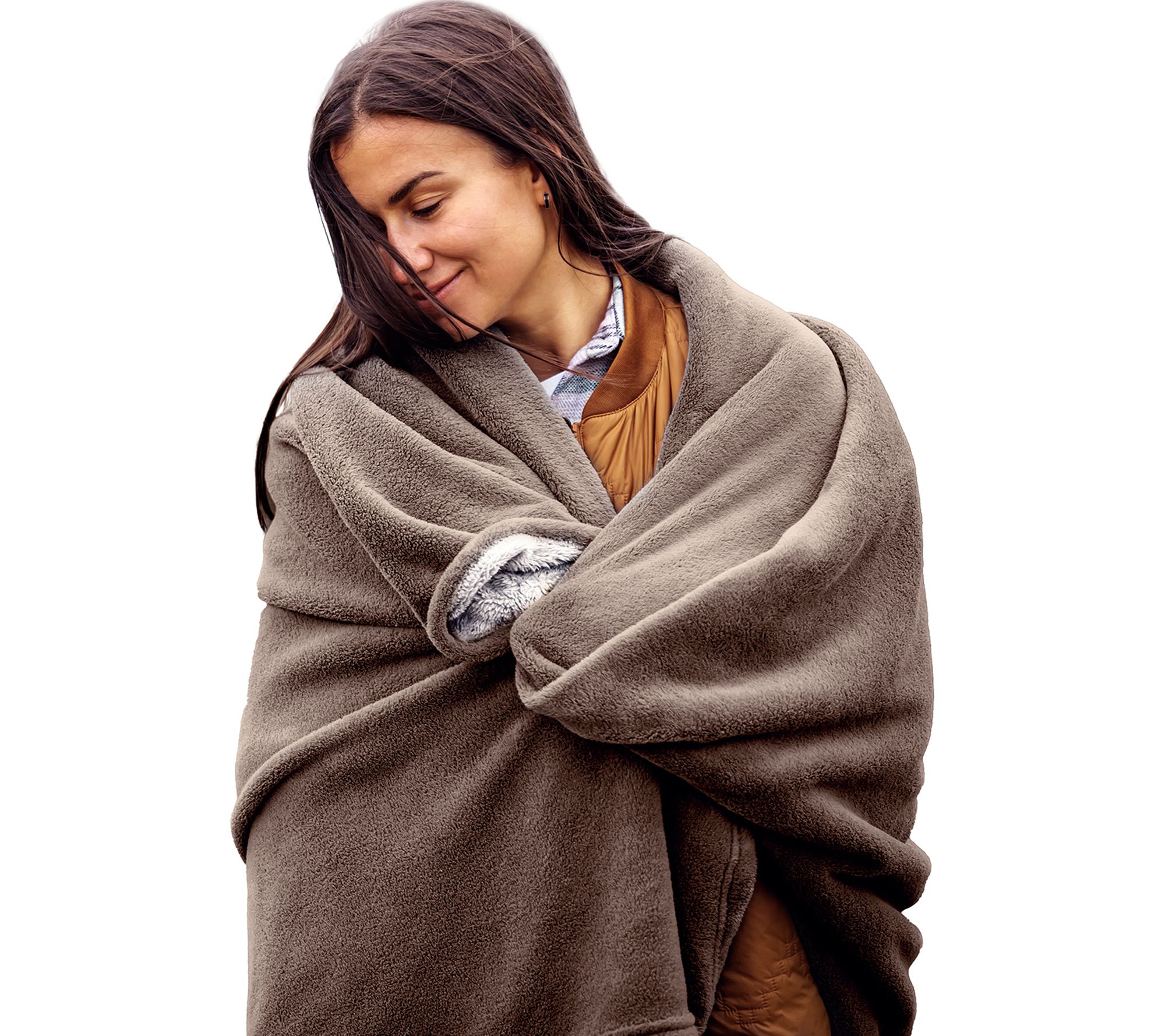 ActionHeat 7V Battery Heated Plush Throw Blanket