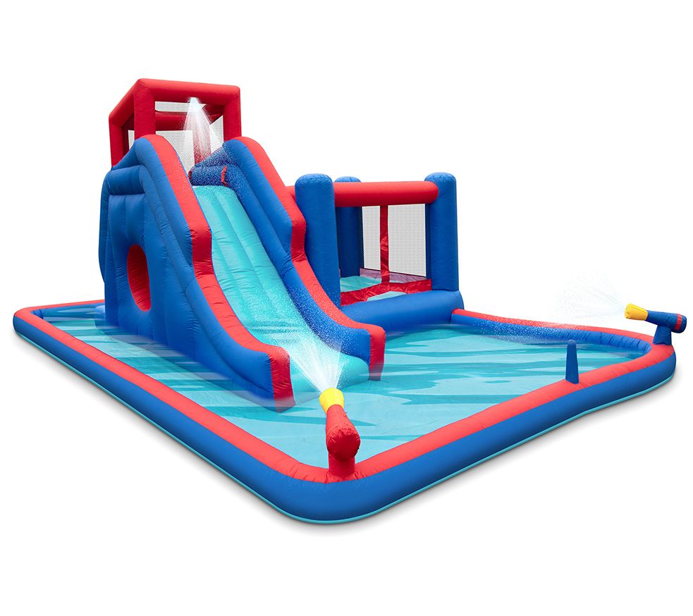 Inflatable Water Park with Slide and Bounce House