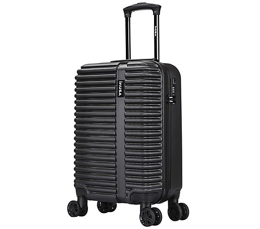 InUSA Hardside Spinner 20" Black Carry-On Suitcase - Ally