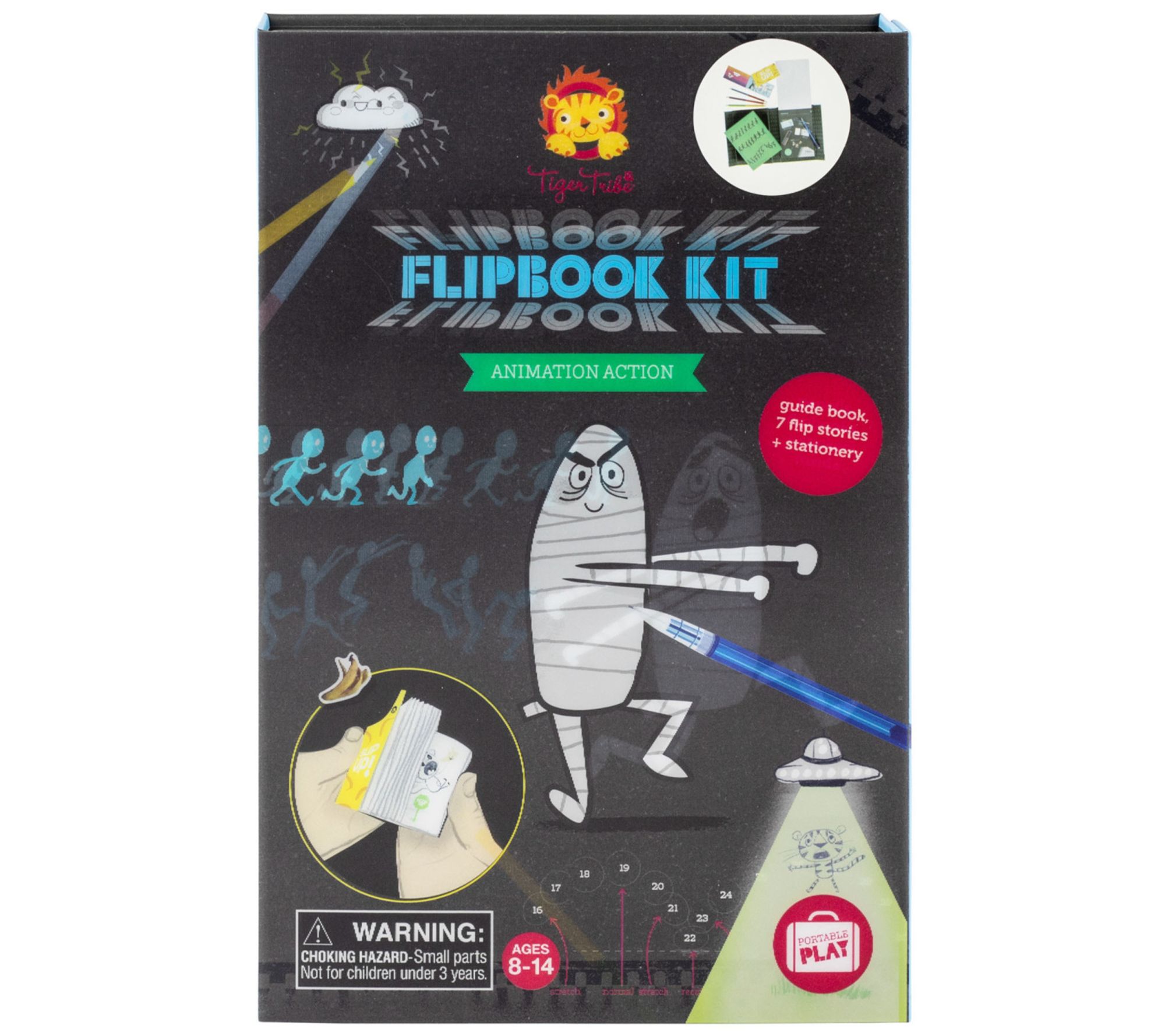 Tiger Tribe Flip Book Kit Animation Action