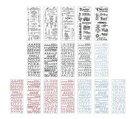 Calligraphy Vellum Sticker Kit with Over 900 Images - QVC.com