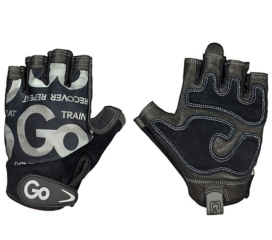GoFit Men's Premium Leather Elite Trainer Gloves Medium