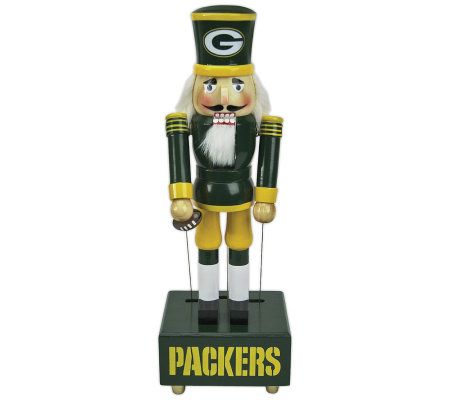 NFL Green Bay Packers Windup Musical Nutcracker 