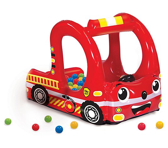 Banzai Rescue Fire Truck Play Center InflatableBall Pit