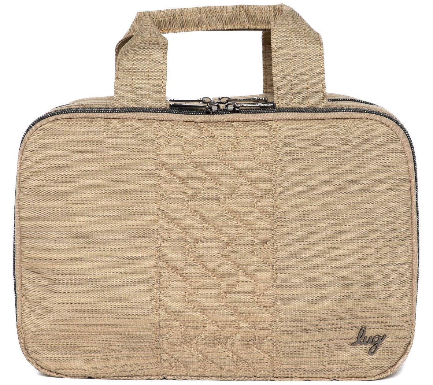 Lug Quilted Cosmetic Case w/ Top Handle - Flatbed Deluxe 