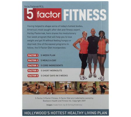 Harley Pasternak 5-Factor Fitness 3 DVD w/ Meal Plan