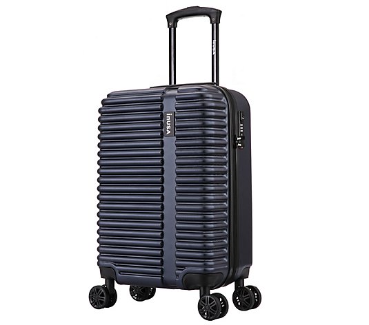 InUSA Hardside Spinner 20" Blue Carry On Suitcase - Ally