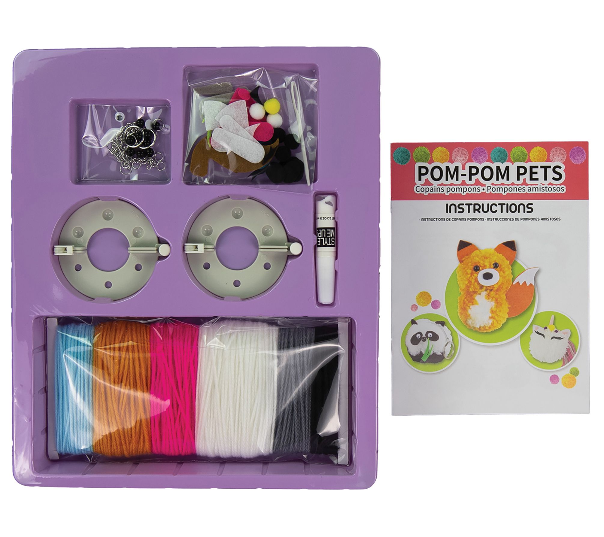 Style Me Up Pom Pom Pets Kids Yarn Crafting