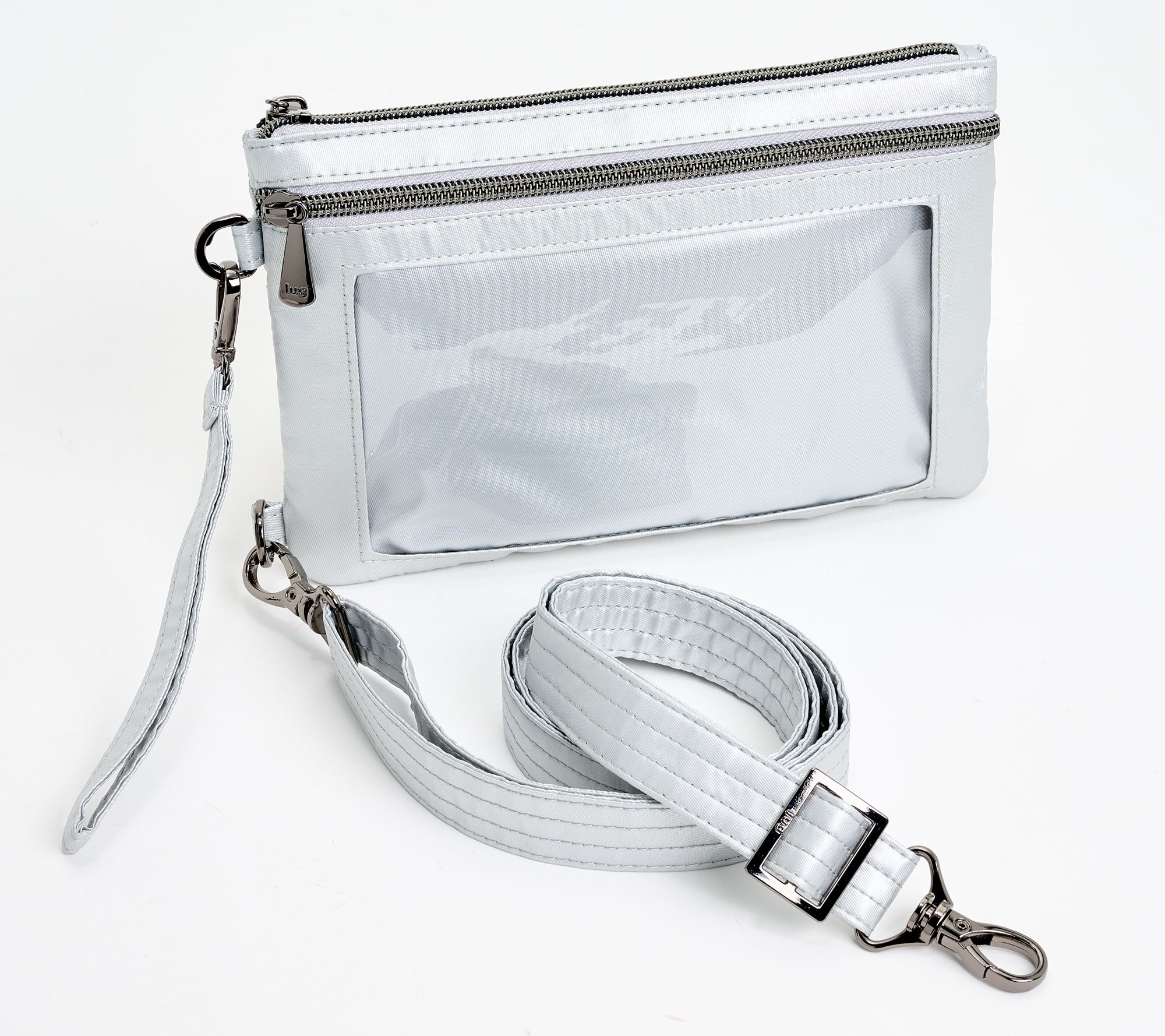 リップグロス GO-CLUTCH & MINIROSSO 2 Minimalist classic flap sleek top handle PU leather