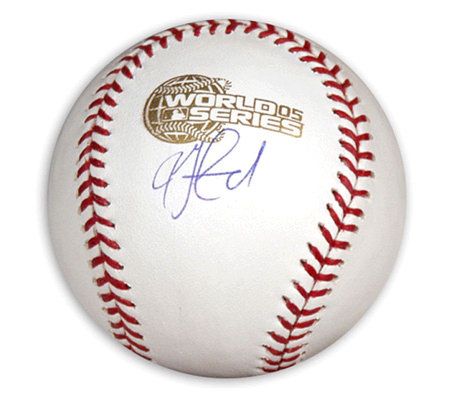 AJ Pierzynski Autographed 2005 World Series Baseball 
