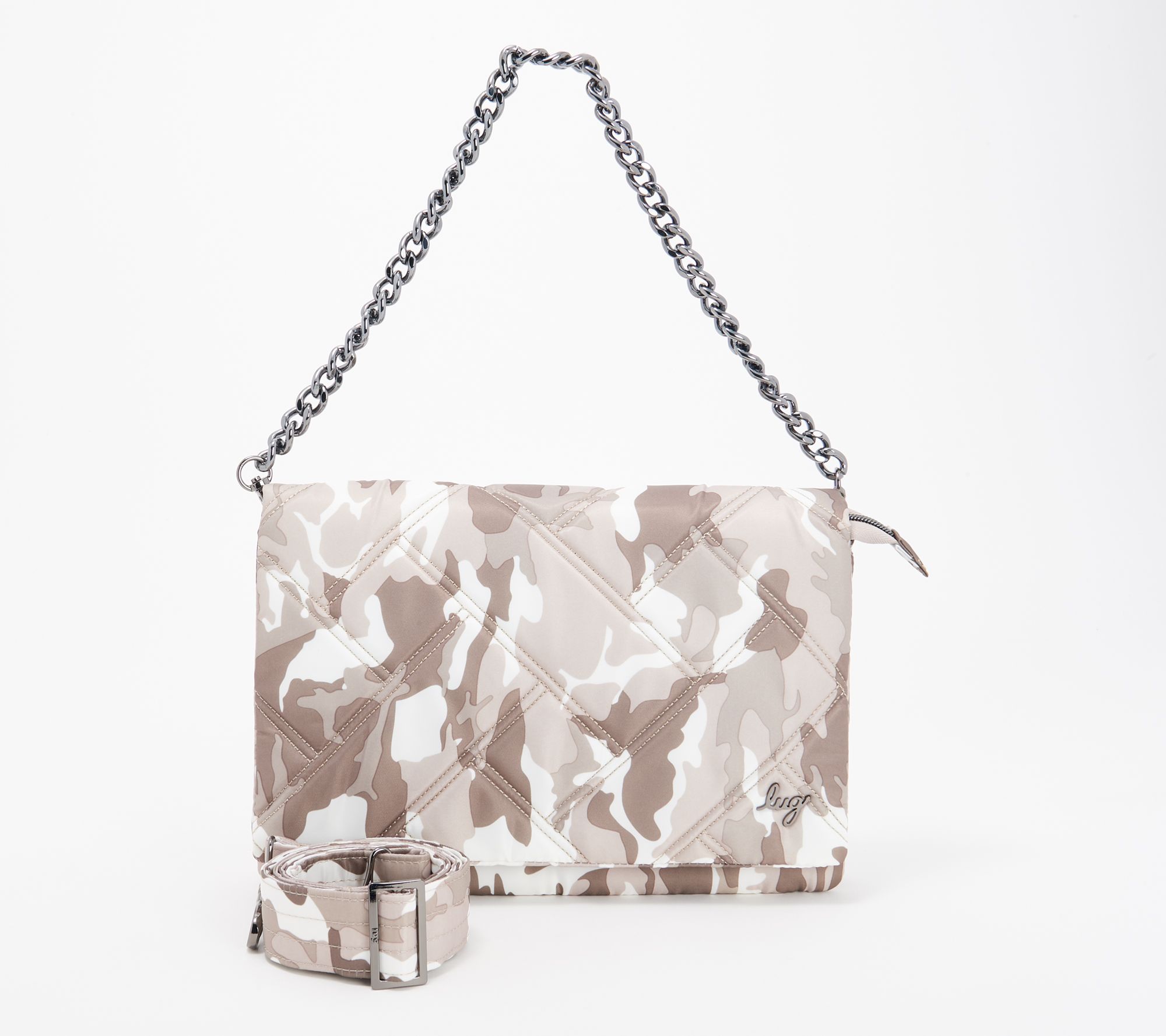 Lug E/W Shoulder Bag with Chain Strap - Huddle