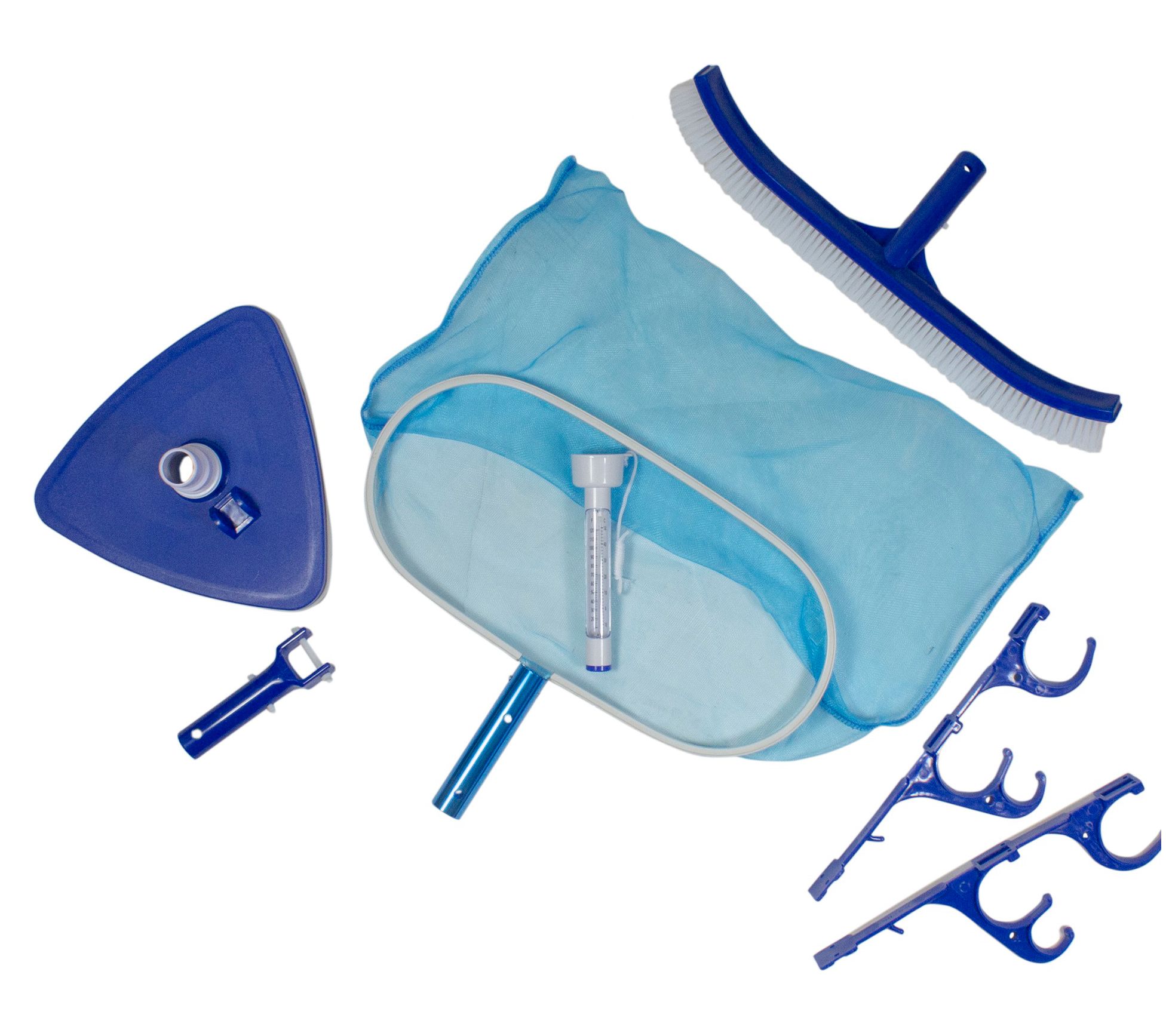 Pool Central 6-Piece Blue Assorted Pool Cleaning Kit
