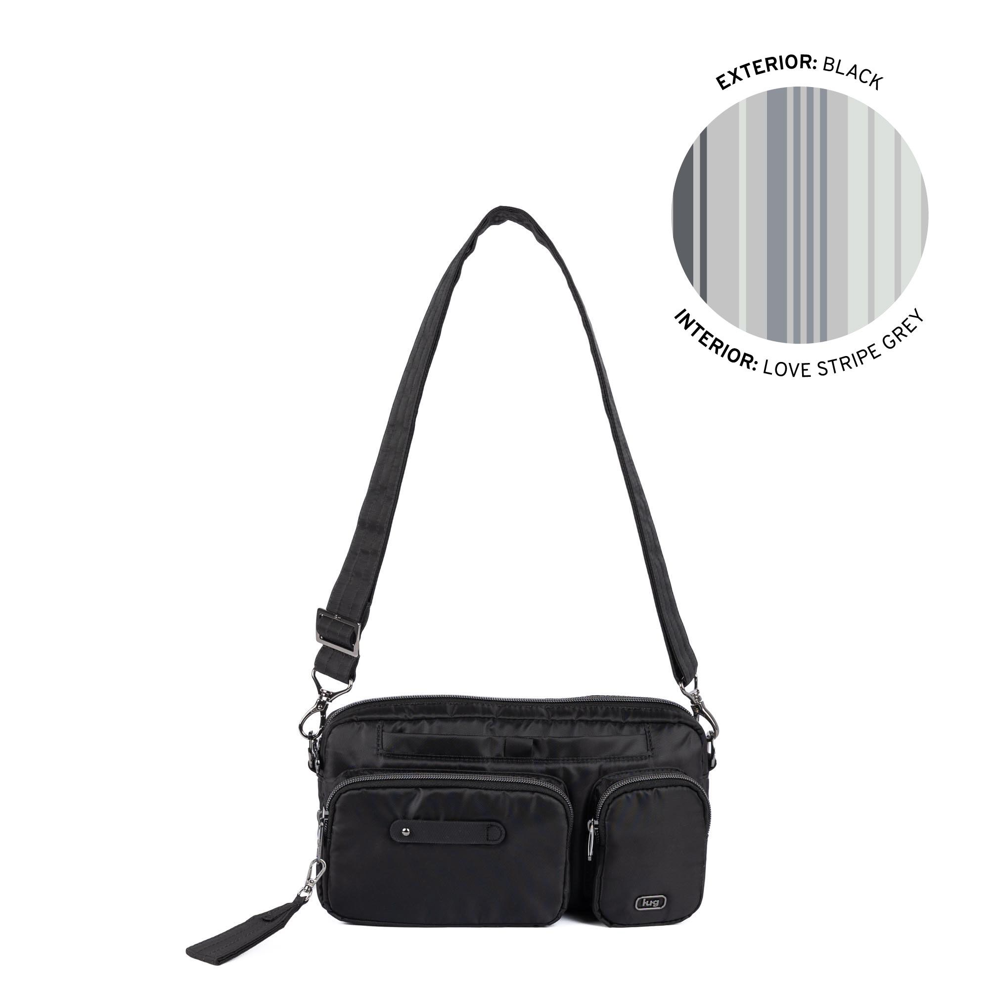 Lug E/W Adjustable Crossbody with Charm Bar - Switcheroo