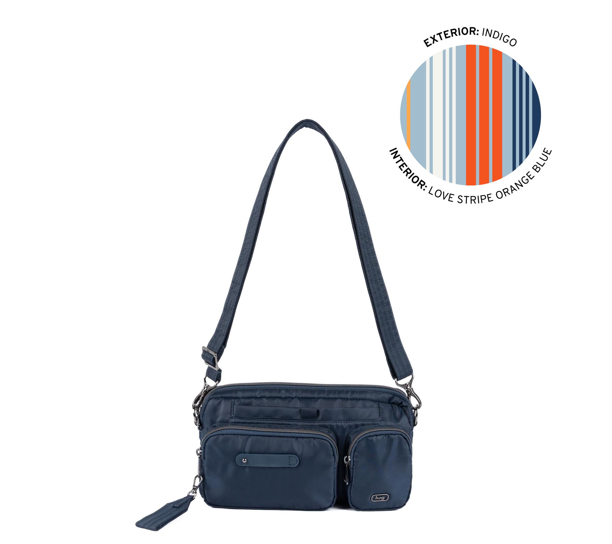 Lug E/W Adjustable Crossbody with Charm Bar - Switcheroo