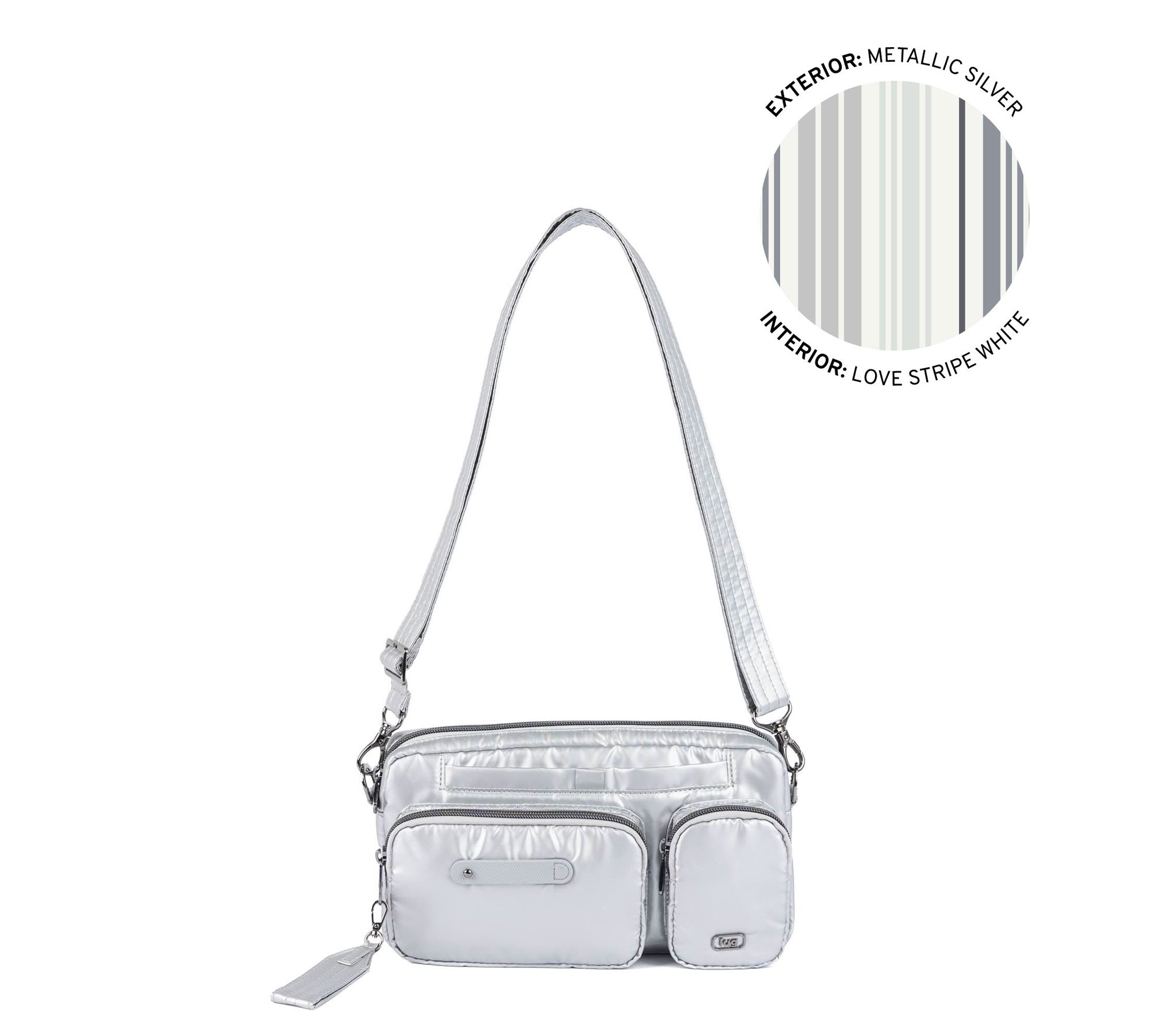 Lug E/W Adjustable Crossbody with Charm Bar - Switcheroo