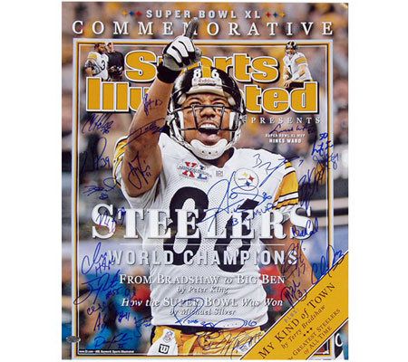 Steelers SB XL Commemorative Sports IllustratedCover LE of 20 