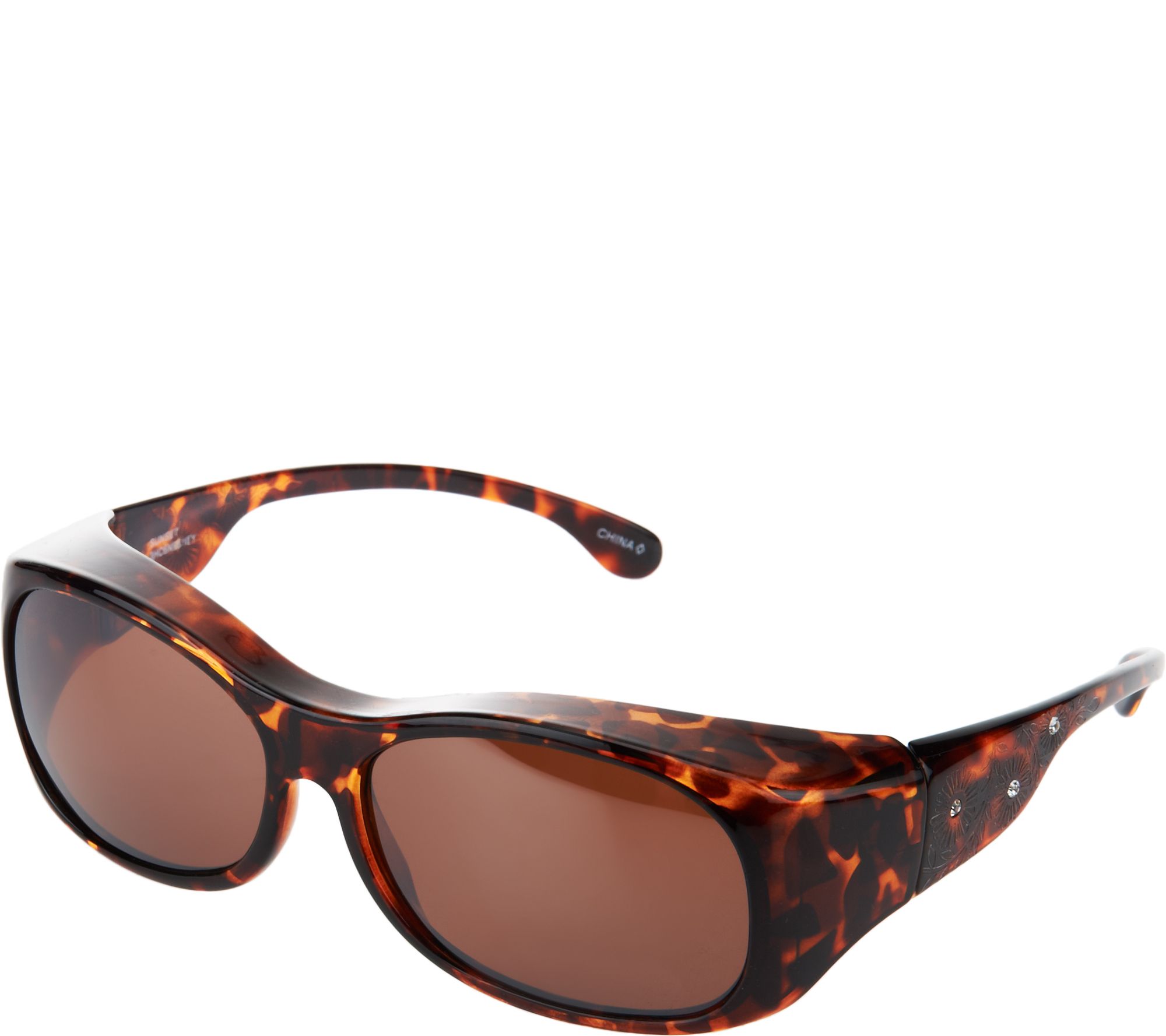 Haven Etched with Crystal Accents Fits Over Sunglasses