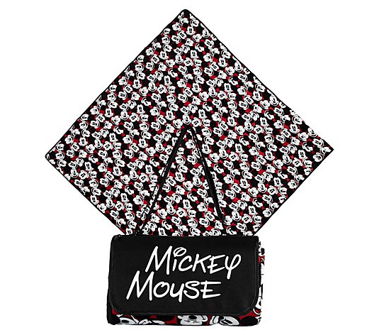 Oniva Repeat Pattern Mickey Mouse Outdoor Picnic Blanket Tote