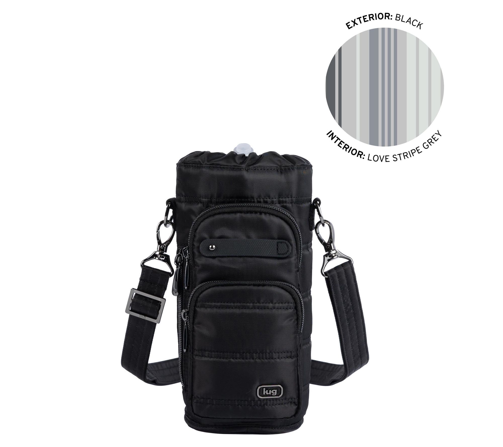 Lug Classic Water Bottle Holder with Charm Bar - Huggie Wide