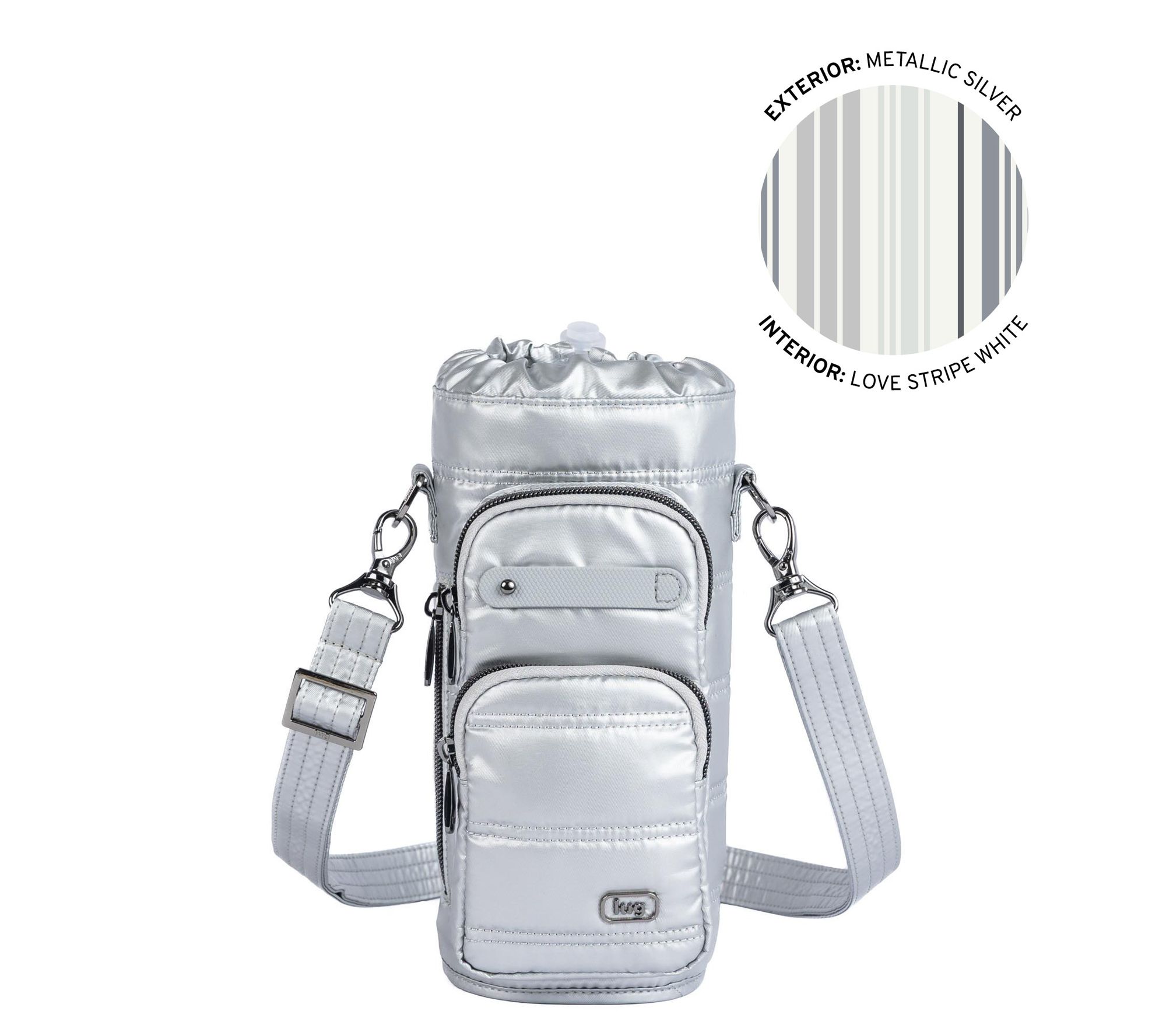 Lug Classic Water Bottle Holder with Charm Bar - Huggie Wide