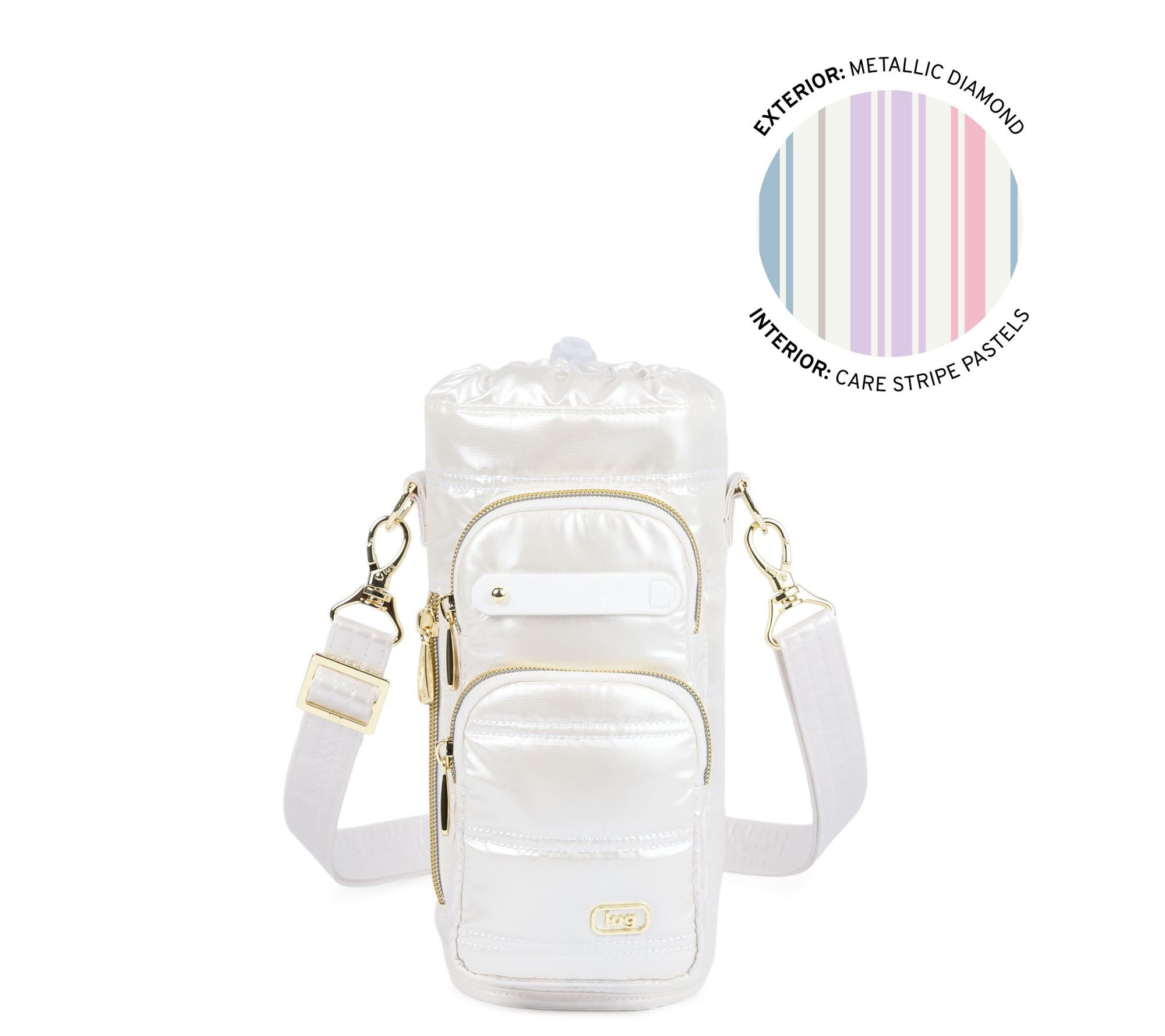 Lug Classic Water Bottle Holder with Charm Bar - Huggie Wide