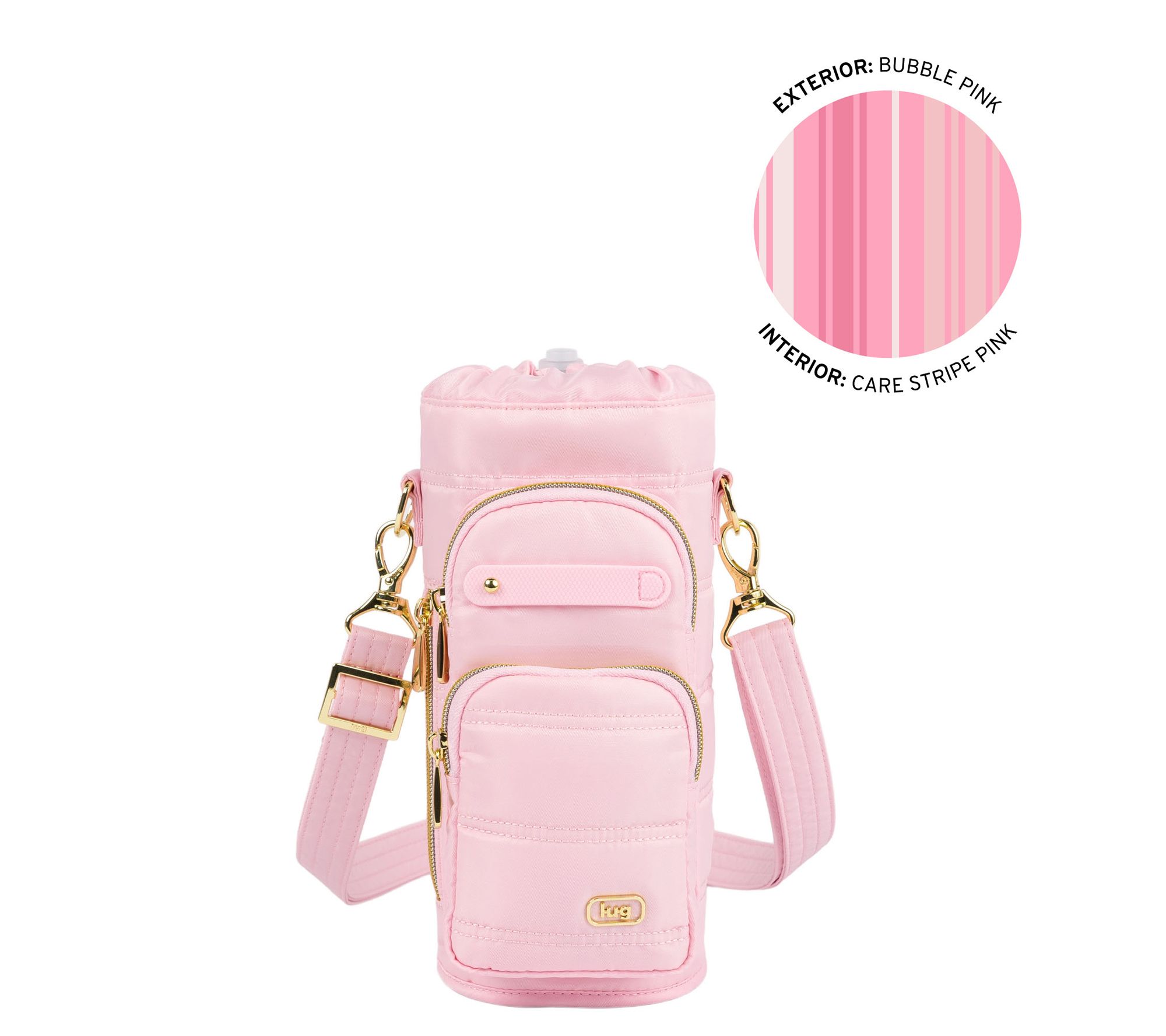 Lug Classic Water Bottle Holder with Charm Bar - Huggie Wide