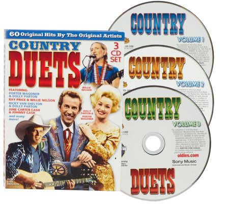 Classic Country Duets 3 CD Set 60 Songs — QVC.com