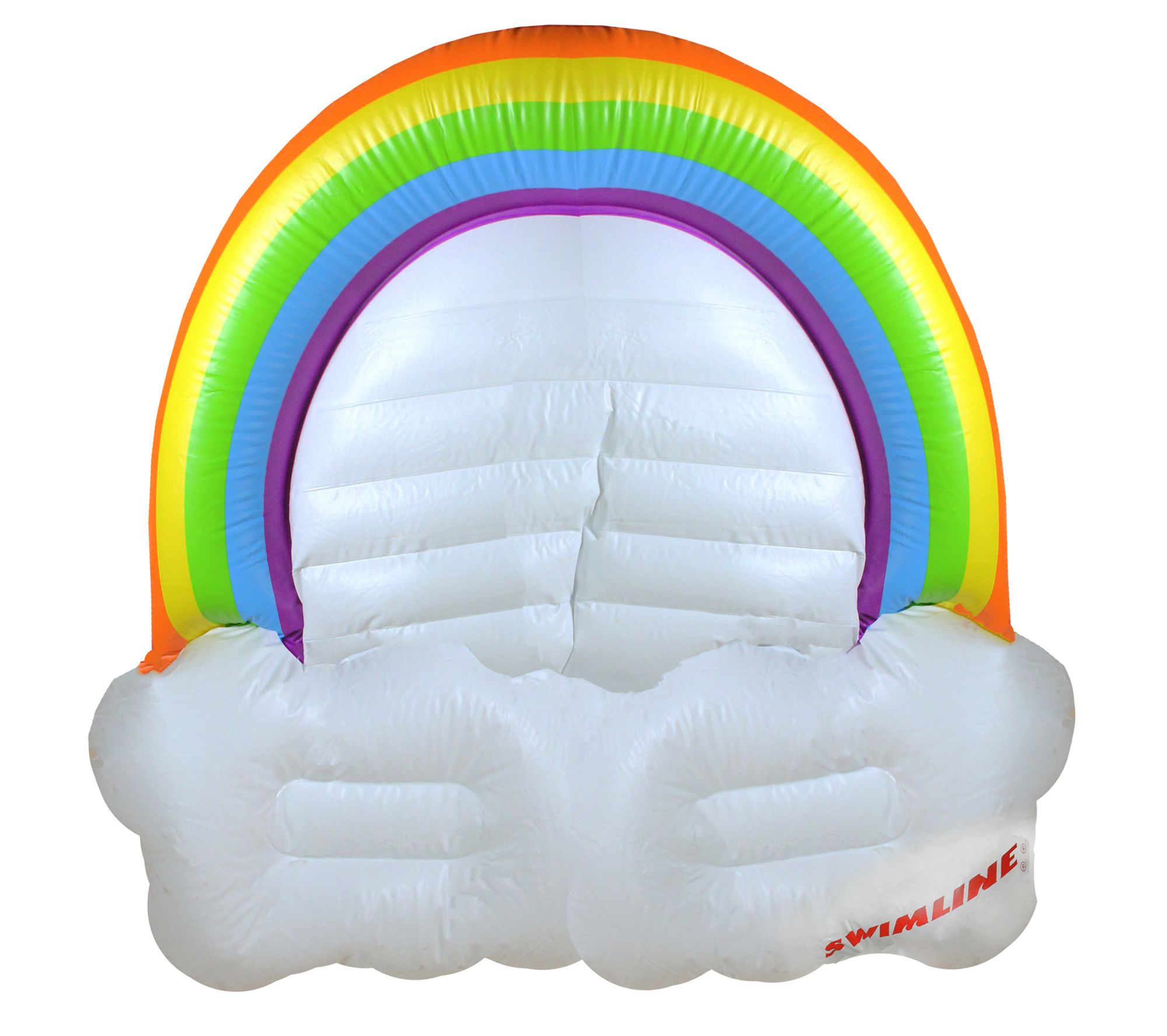 Swim Central Rainbow and Clouds Pool Float Island 68-Inch