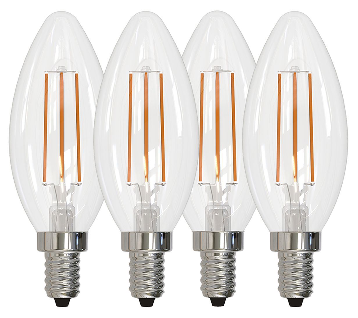 Bulbrite 4W LED B11 2700K Filament Bulb  4PK