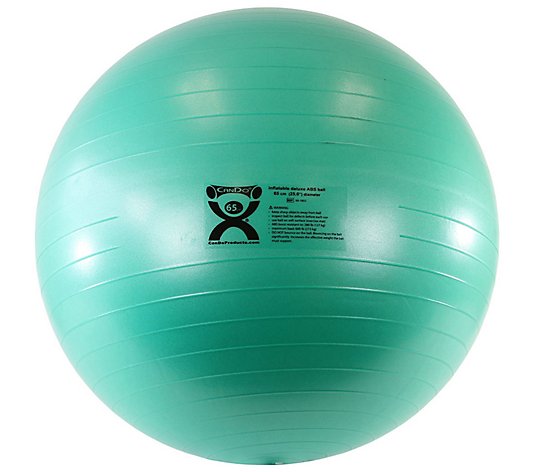 CanDo Inflatable Exercise Ball ABS X Thick Green 26 in