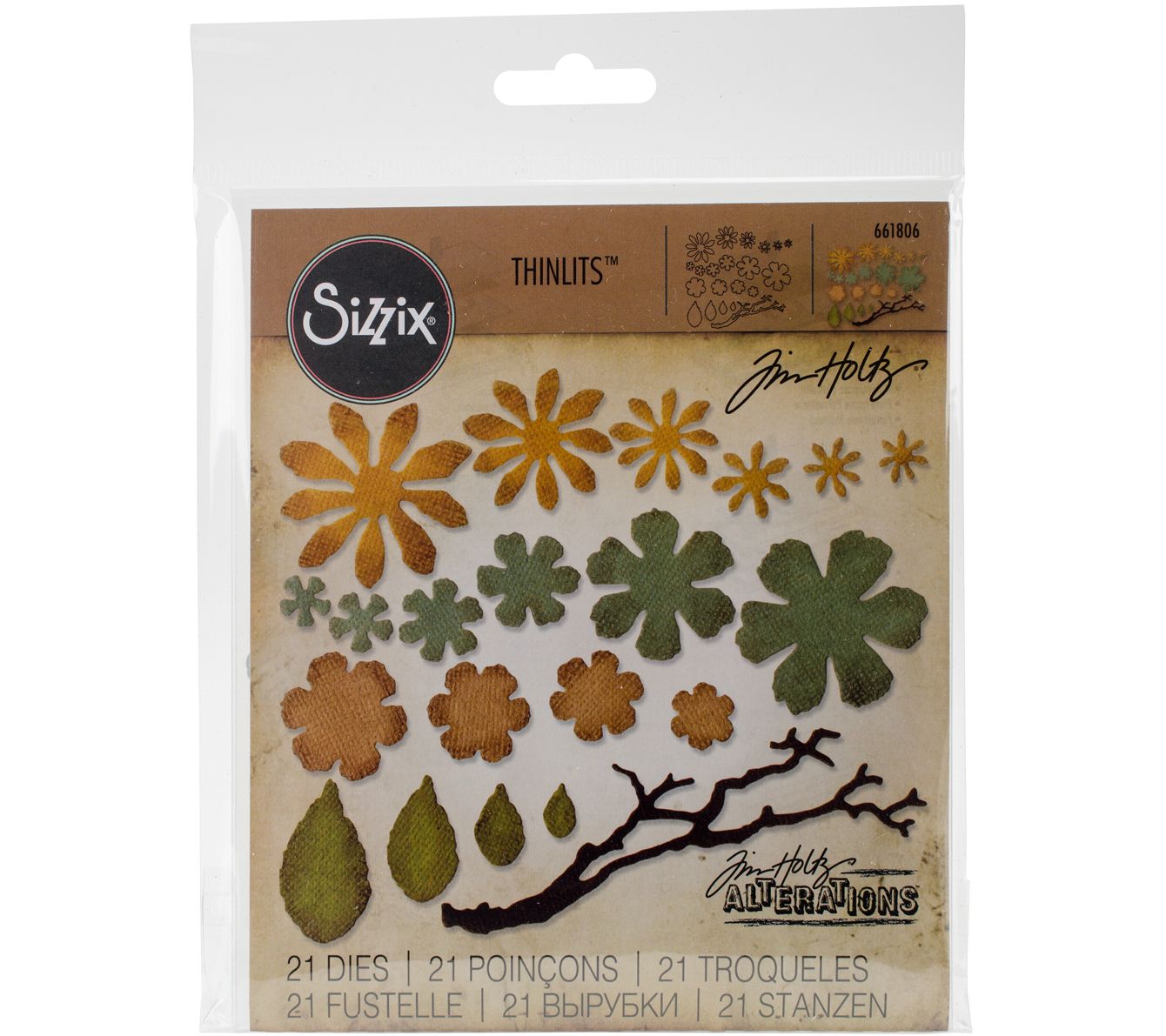 Tim Holtz Mini Blueprints Cling Stamps 