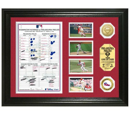 Framed Jimmy Rollins & Chase Utley Philadelphia Phillies Dual