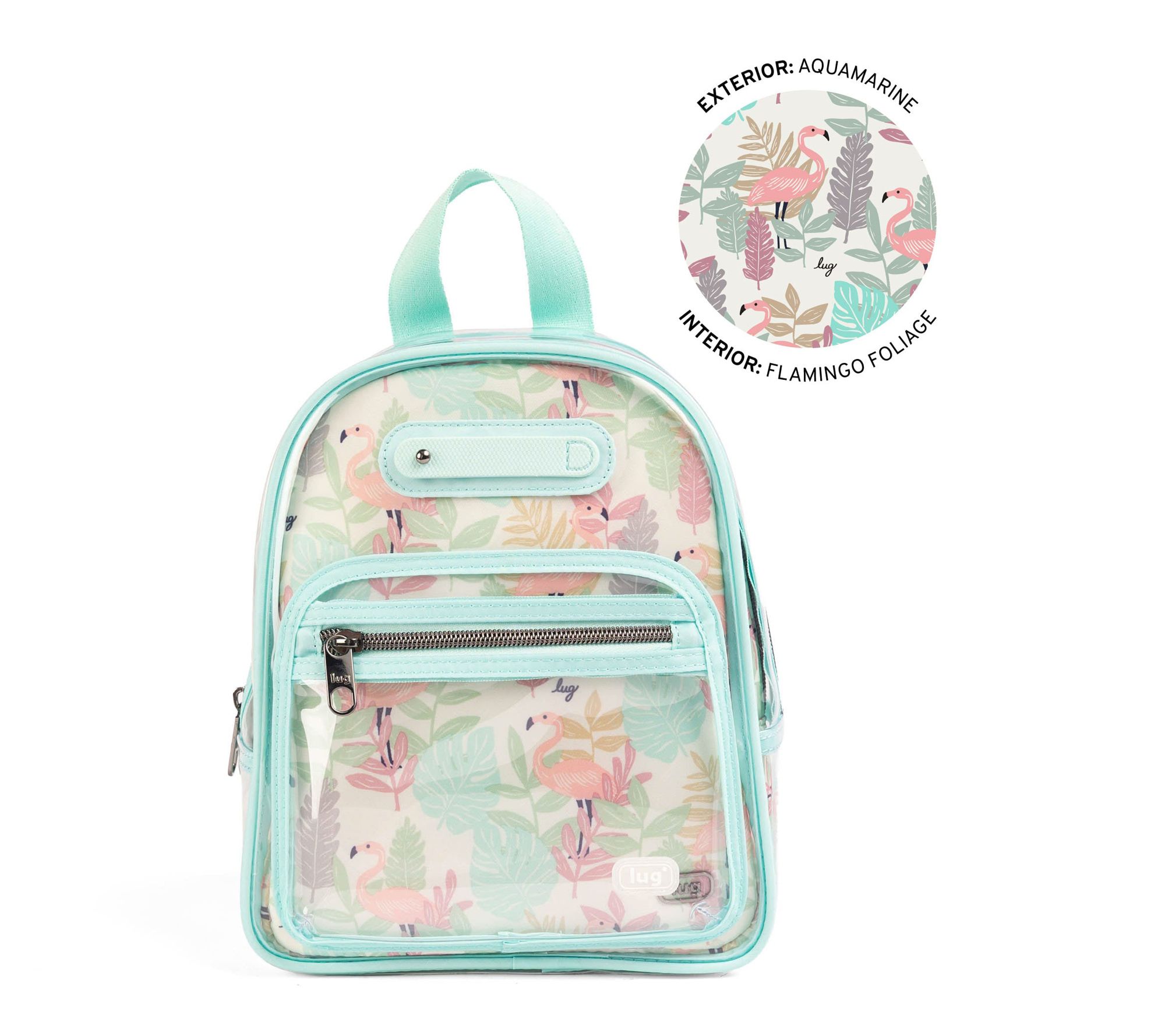 Lug Clearview Backpack with Printed Insert- Jetliner