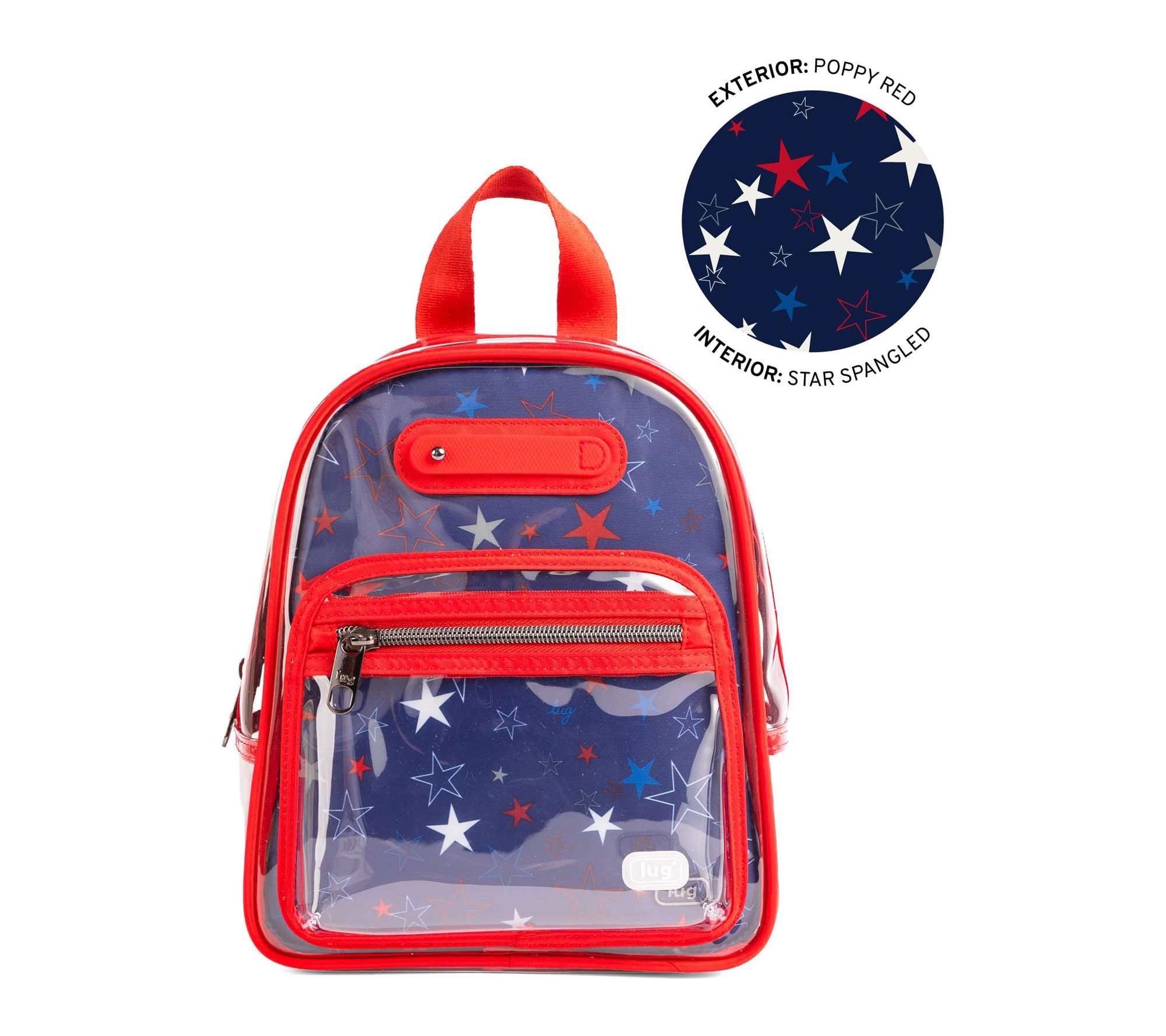 Lug Clearview Backpack with Printed Insert- Jetliner