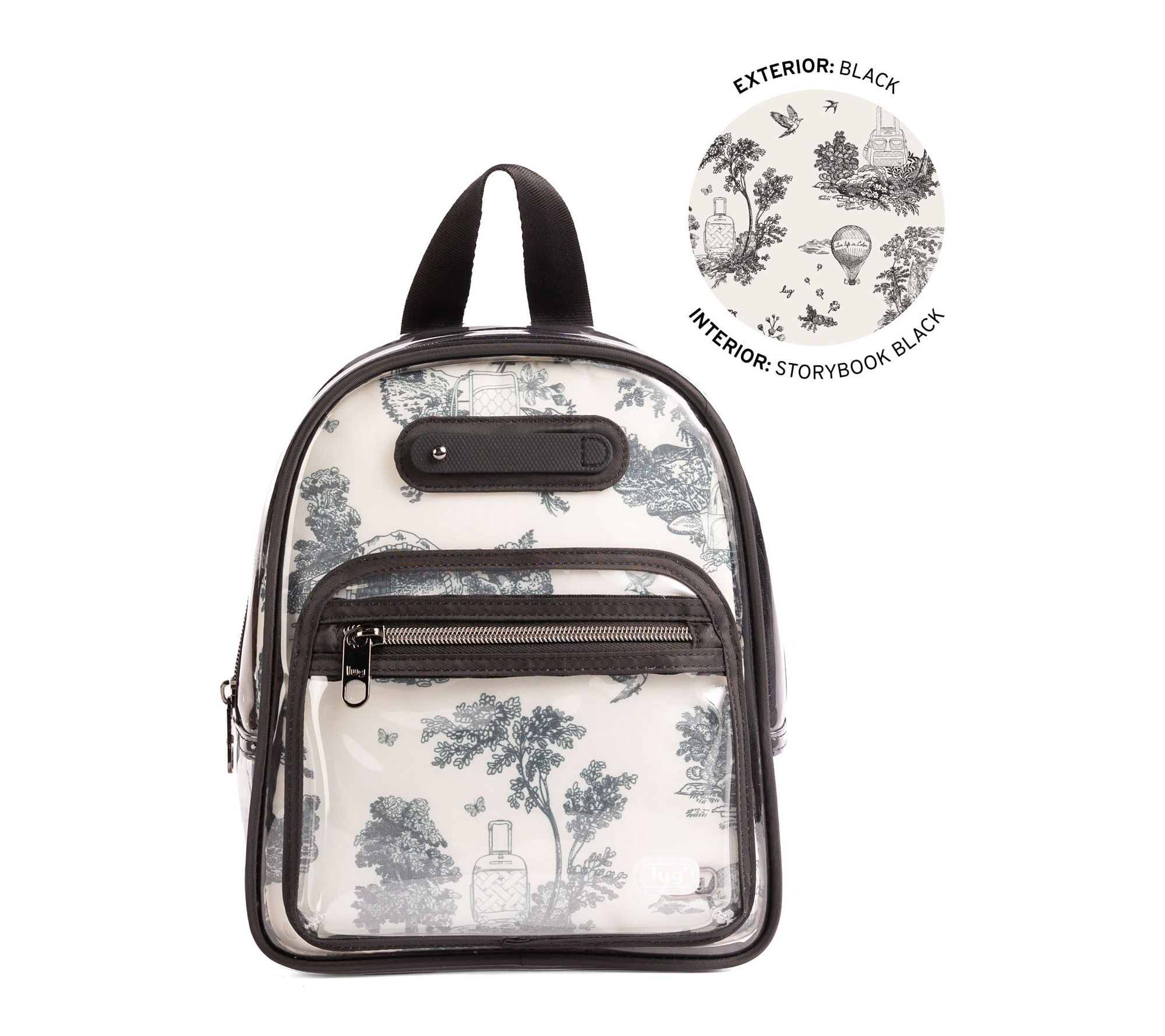 Lug Clearview Backpack with Printed Insert- Jetliner