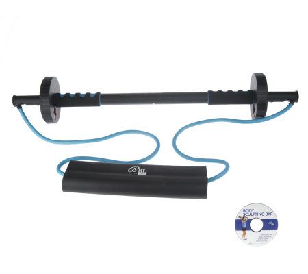 Bally Total Body Sculpting Bar Adjustable Resistance Band Rehab Home Gym