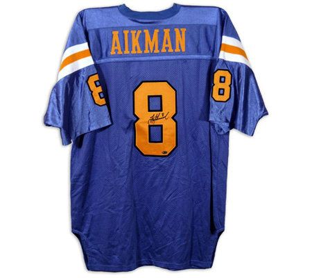 IE Toys - Framed TROY AIKMAN UCLA Blue College Football Jersey. New in  store today.