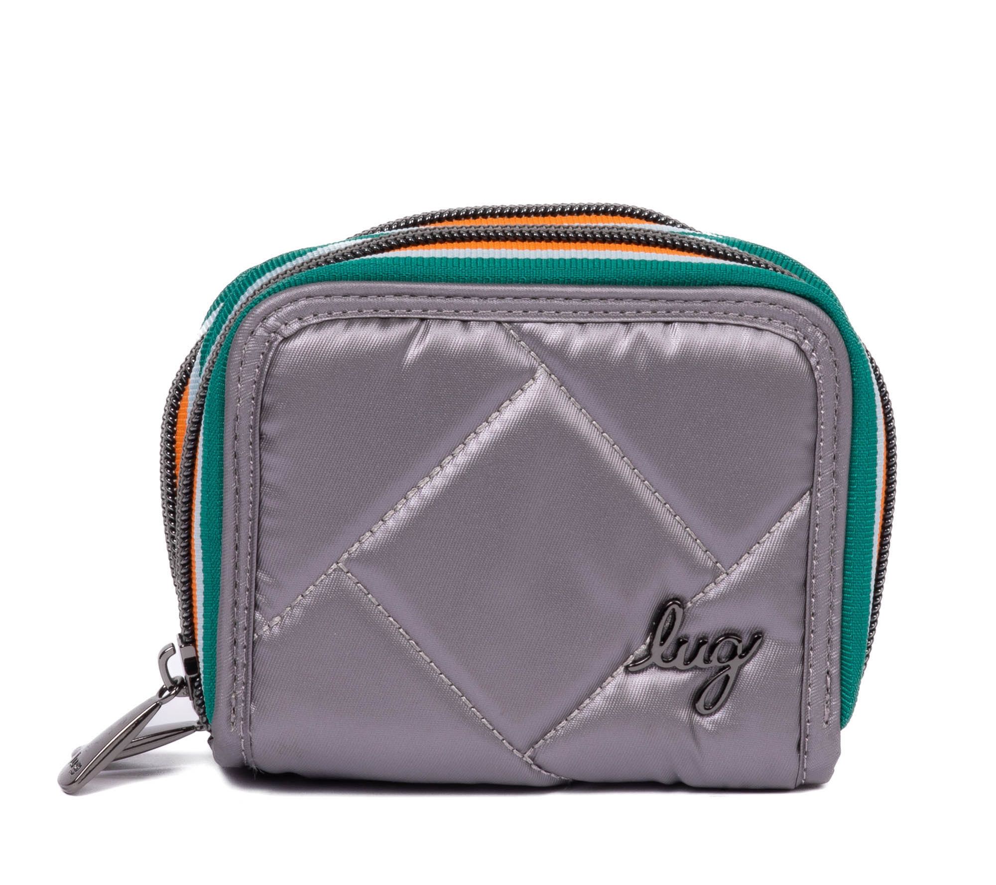 Lug Wallet with Contrast Zip Tape - Splits SE - QVC.com
