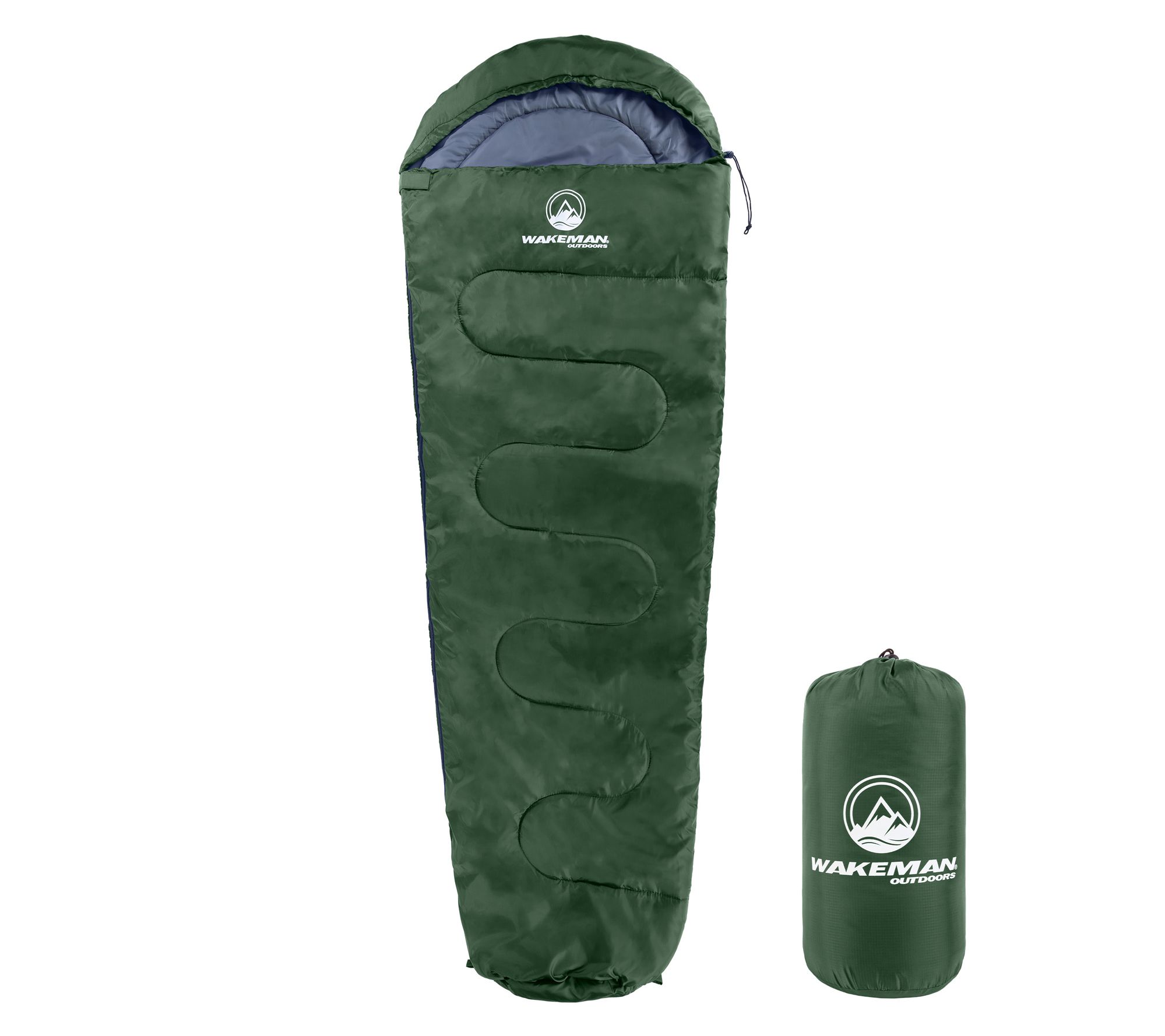 Wakeman Mummy Sleeping Bag Cold Weather Rated 25F Waterproof
