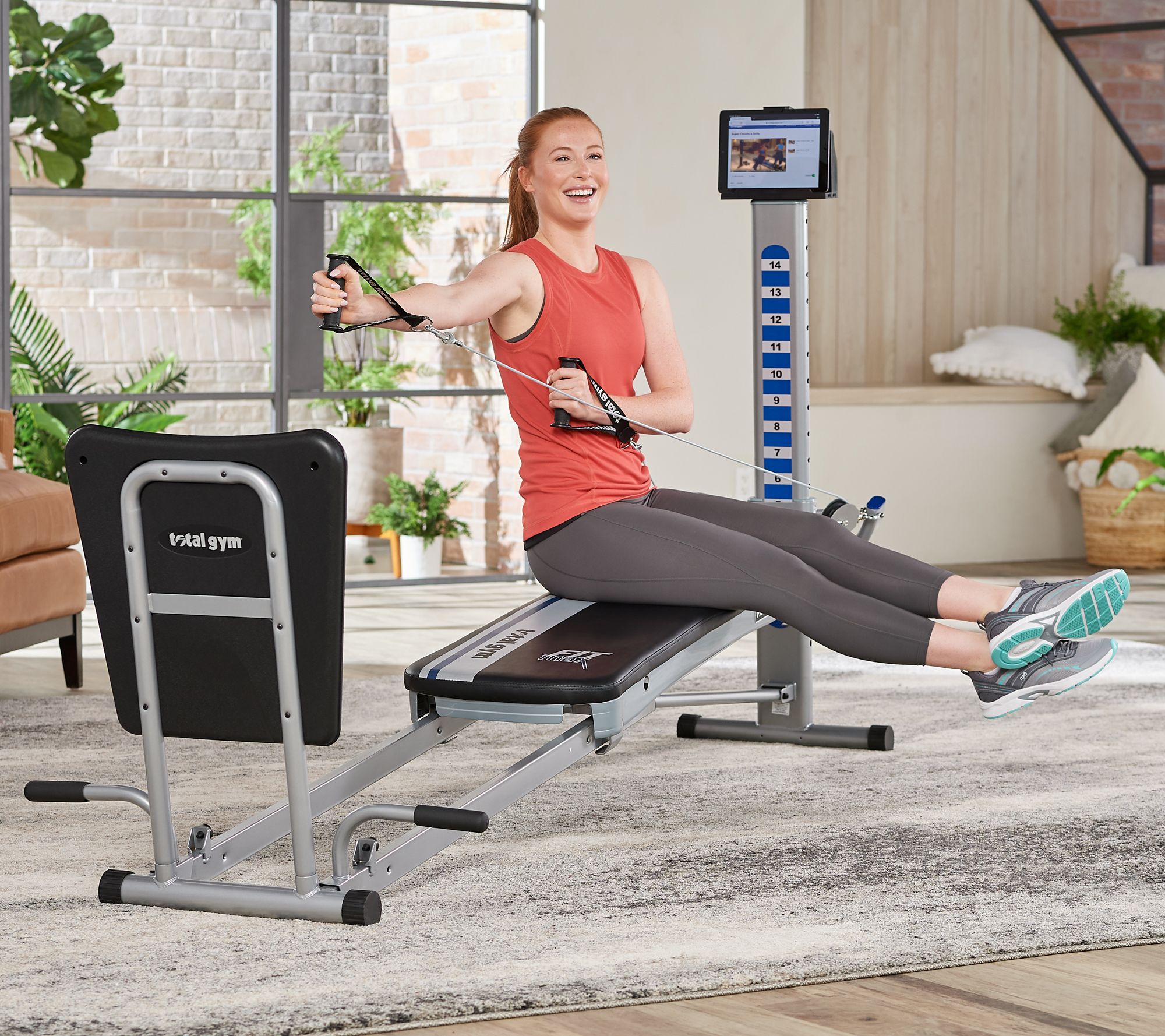 (QVC) Total Gym FIT MAX with 14 Resistance Levels and Upper Body Kit