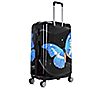 InUSA Lightweight Hardside Spinner 28" Black Butterfly Luggag, 6 of 7