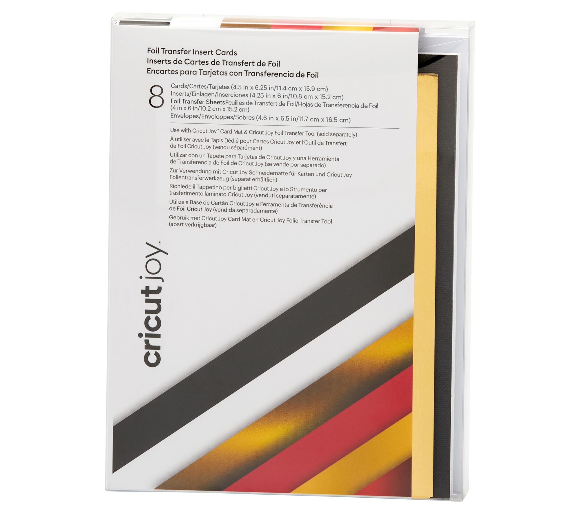 Cricut Joy Foil Transfer Insert Cards, A6, 8-Pa ck