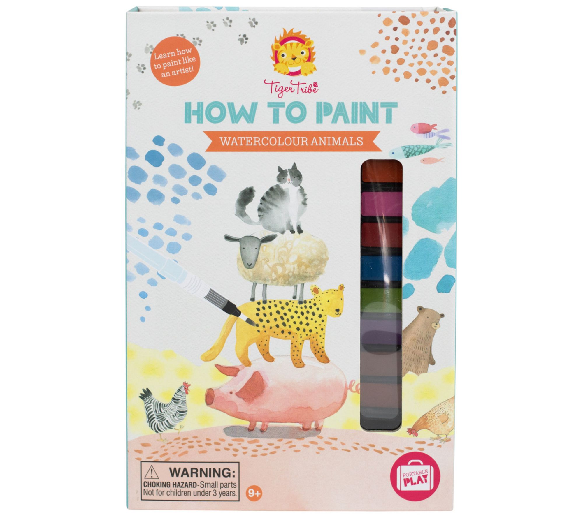 Tiger Tribe How to Paint Watercolor - Animals