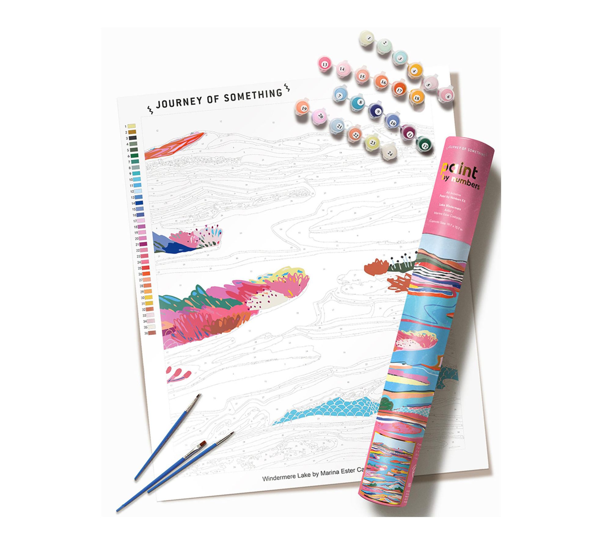 Journey of Something Lake Windereme Paint By Numbers DIY Kit