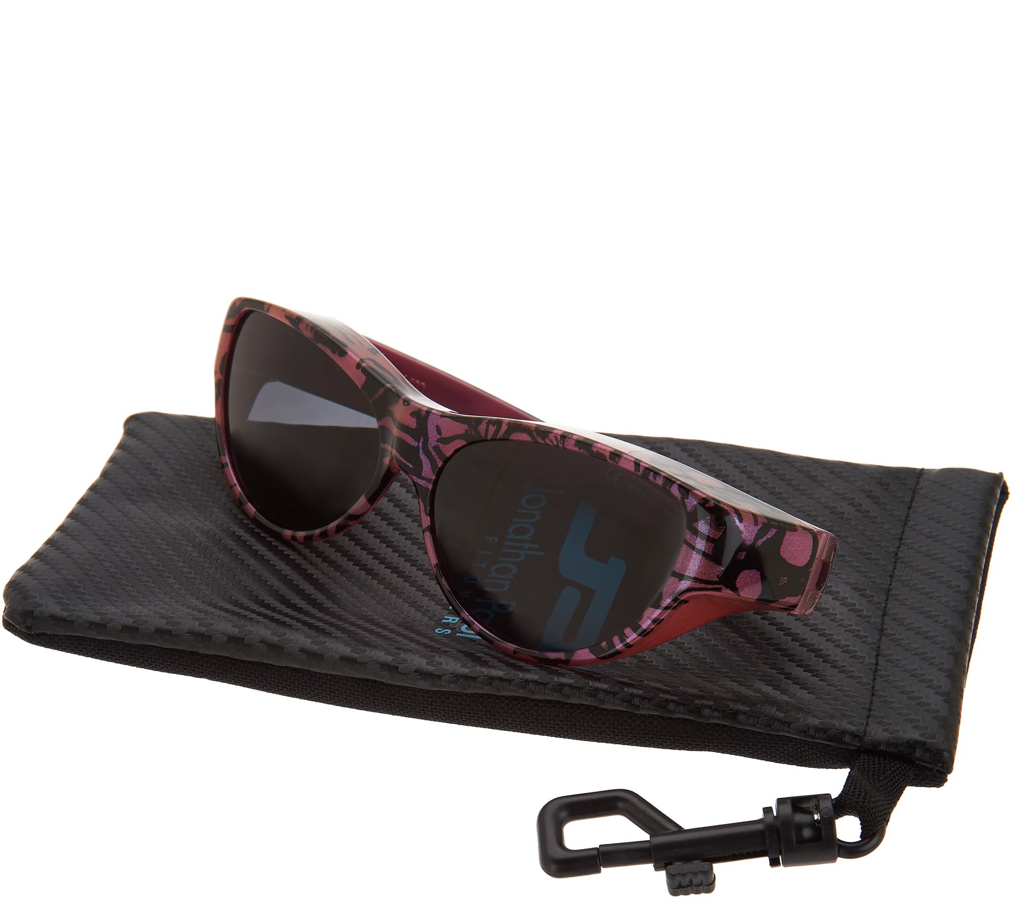 Jonathan Paul Retro Cat Fitover Sunglasses with Case - QVC.com