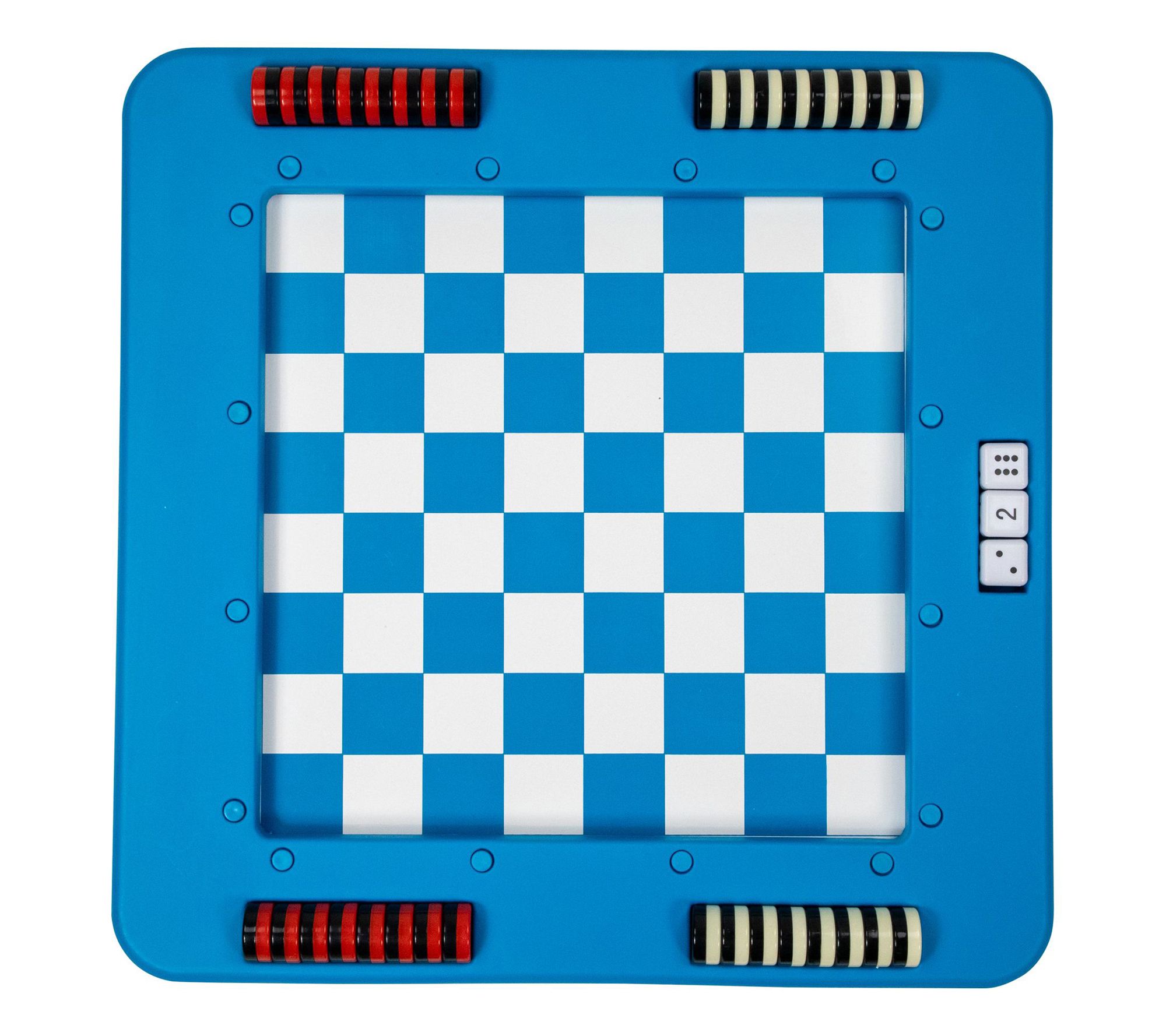 Swim Central 20" Floating Pool Checkers and Backgammon Set
