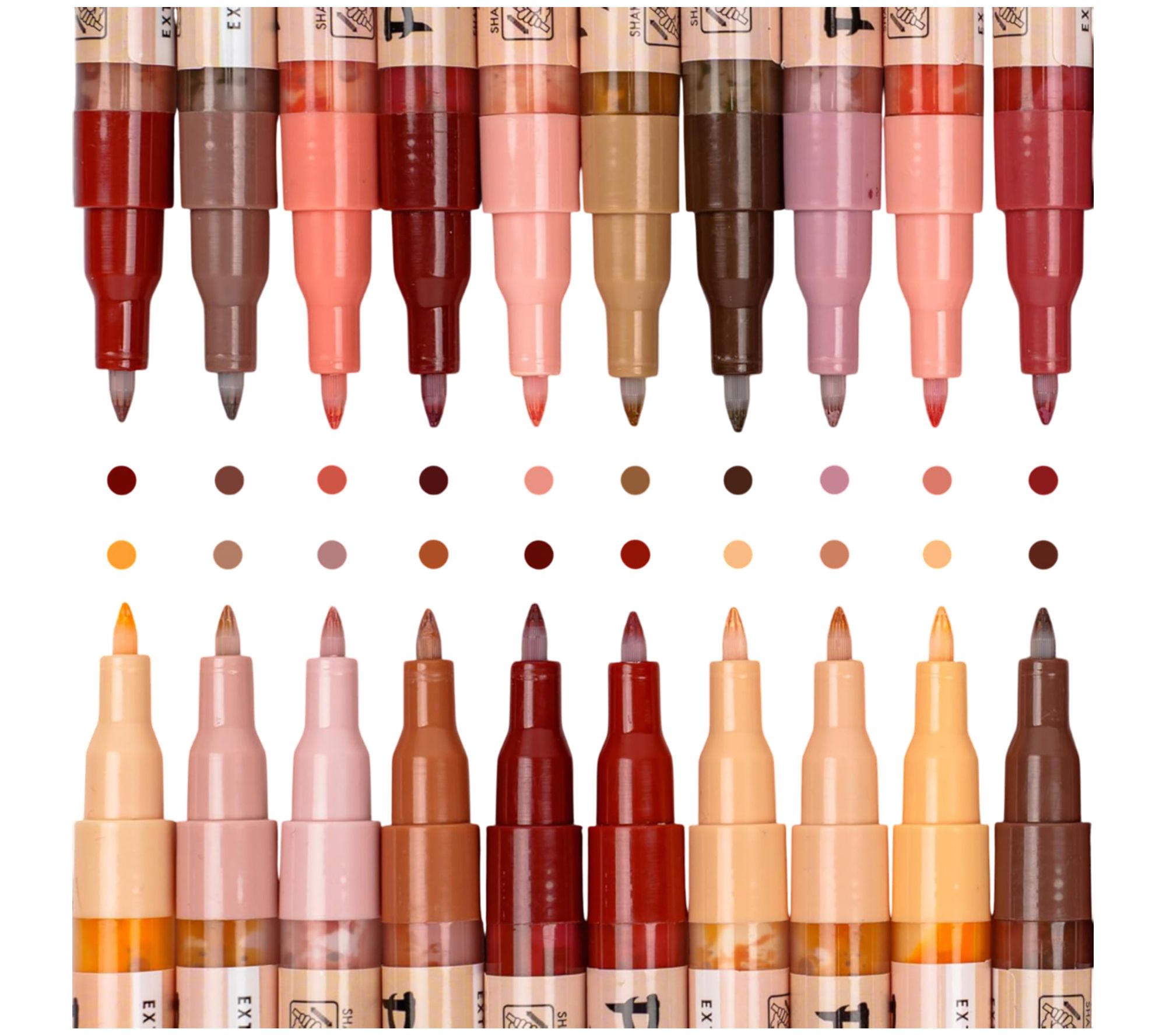Pintar Skin Tone Paint Markers - Extra Fine - 20pk