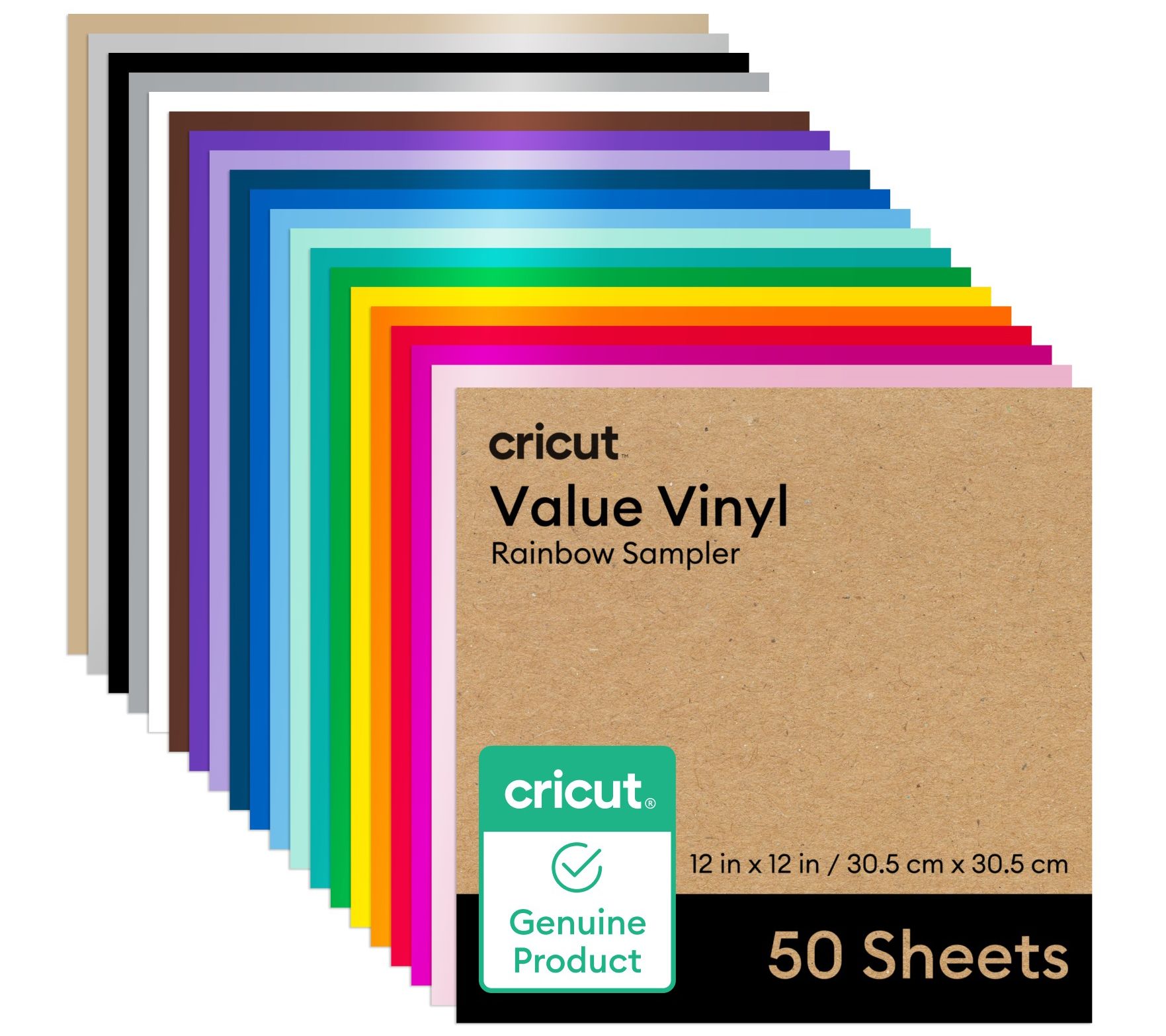 Cricut Value Vinyl Rainbow Sampler Rainbow Sampler (50ct)