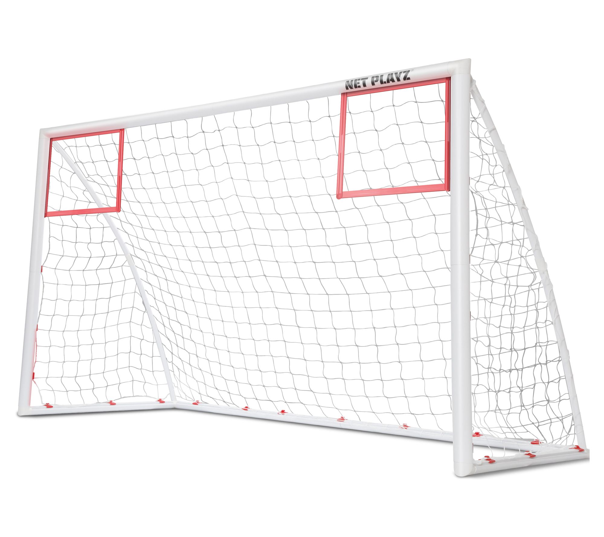 Net Playz PVC 12' x 6' Soccer Goal with CornerTarget