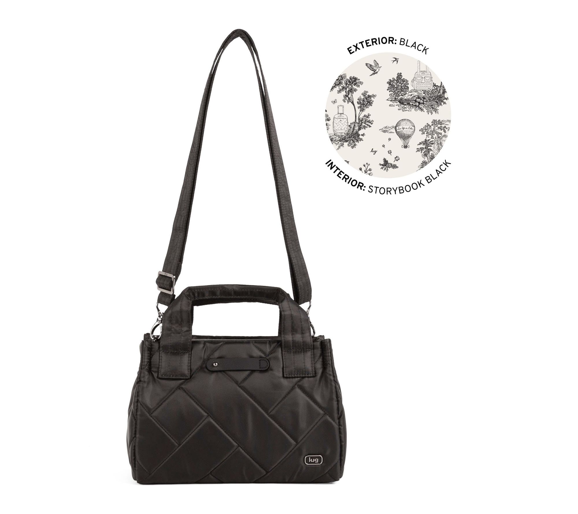 Lug Classic Quilted Crossbody w/ Tote Handles - Jitterbug